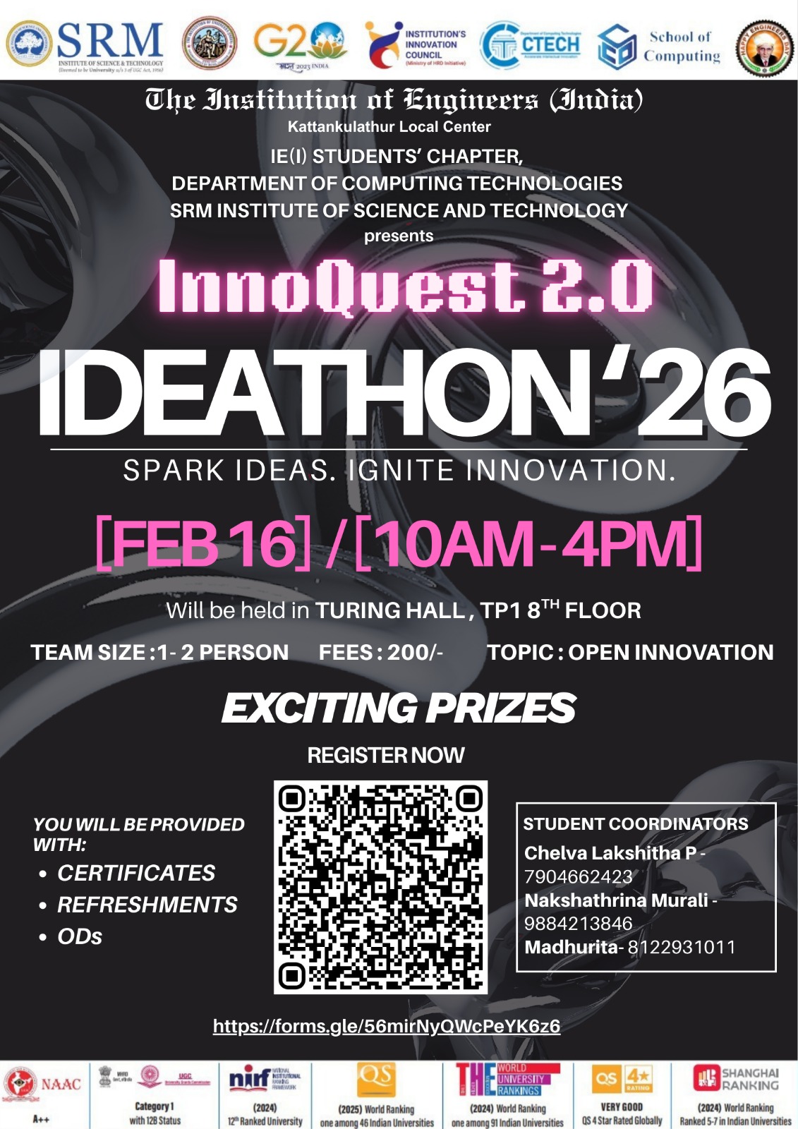 INNOQUEST 2.0 Hackathon Poster 